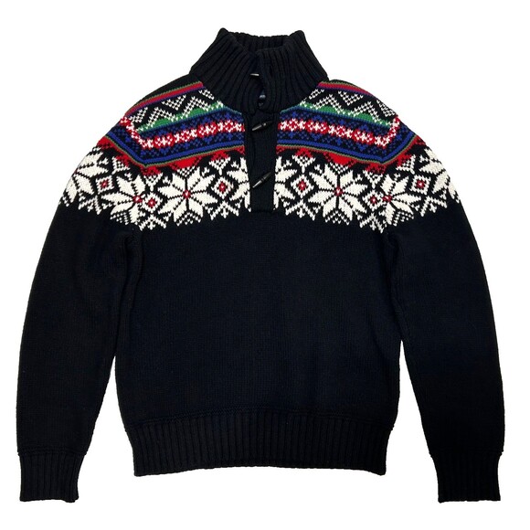 Polo Ralph Lauren Men's size L Cotton Cashmere Fair Isle Nordic Sweater - Picture 1 of 12